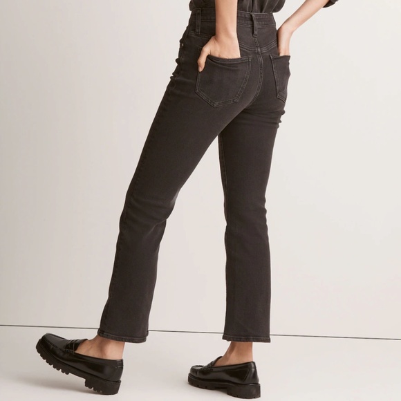 NWT Madewell Tall Kick Out Crop Jeans Starkey Wash with Stretch Size 30 Tall - Picture 3 of 16